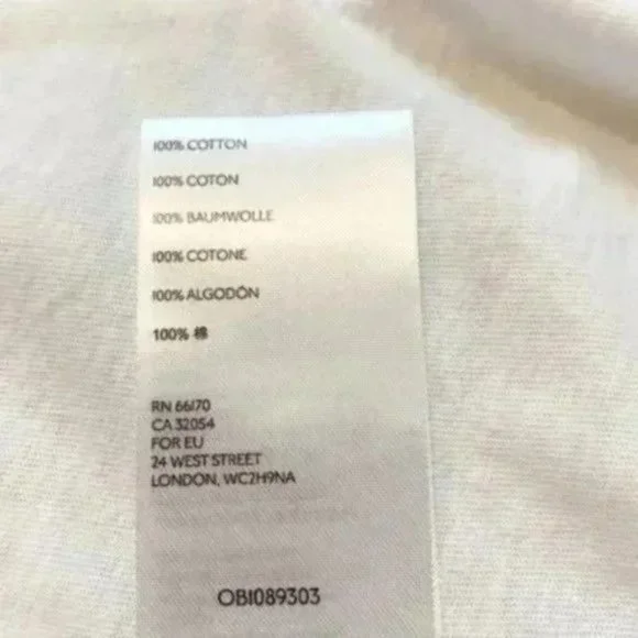 Free People Weekend Rush Henley Tee in White. L - Picture 7 of 8